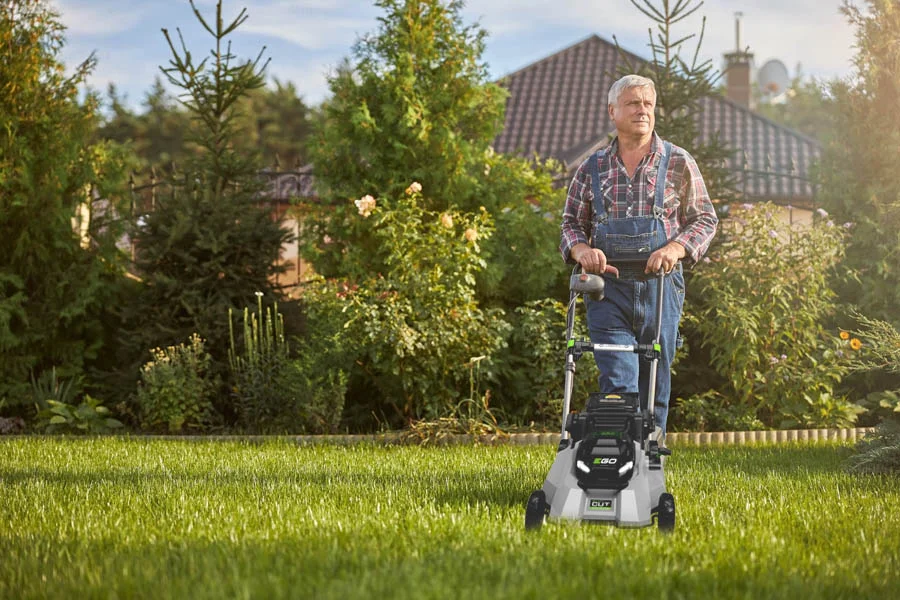 cordless self propelled lawn mower