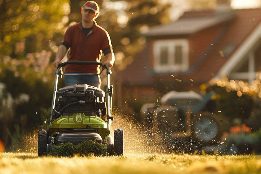 walk behind electric mower